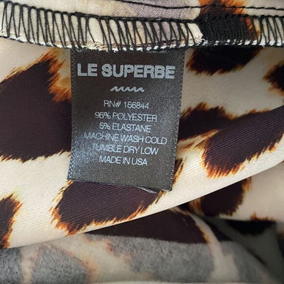 Le Superbe Cathouse High Waist Flare Ankle Pants Stretchy Animal Leopard Print - Picture 11 of 16